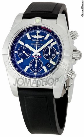 Breitling Windrider Chronomat Mens Blue Dial Chronograph Watch AB011011-C789BKPD
