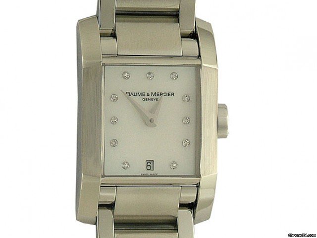 Baume & Mercier & Diamant Perlmutt 34x22mm