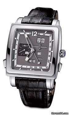 Ulysse Nardin Quadrato Dual Time Perpetual White Gold