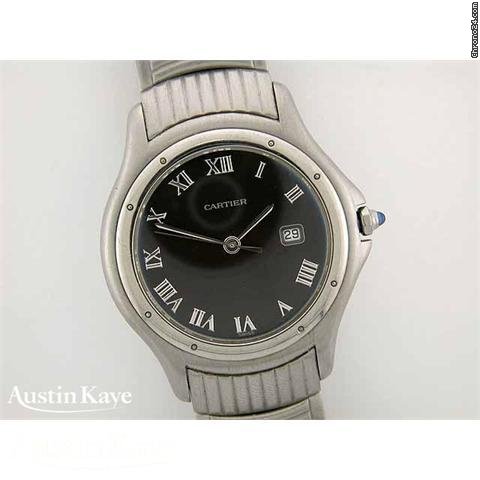 Cartier Cougar steelquartz on bracelet