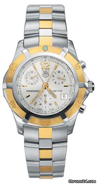 TAG Heuer Men's 2000E CHRONO 18K gold/steel/bcl