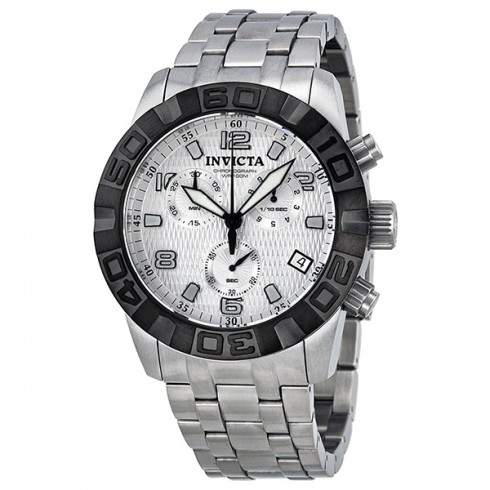 Invicta Pro Diver Silver Dial Chronograph Men's Watch 11453