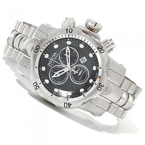 Invicta Venom Reserve Gunmetal Dial Chronograph Stainless Steel Men's Watch 10571