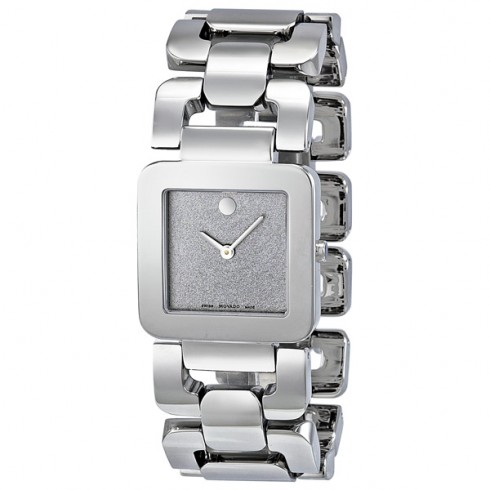 Movado Luma Silver Dial Stainless Steel Ladies Watch 0606544