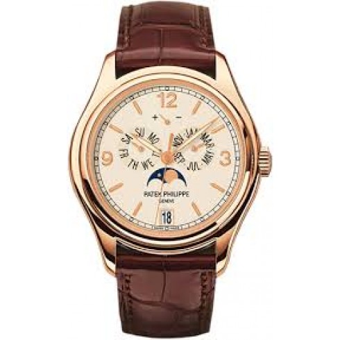 Patek Philippe Complications Moonphase Automatic 18 kt Rose Gold Men's Watch 5146R