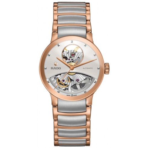 Rado Centrix Open Heart Silver Skeleton Dial Automatic Men's Watch R30248012
