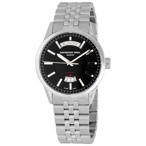 Raymond Weil Freelancer Automatic Black Dial Stainless Steel Men's Watch 2720-ST-20001