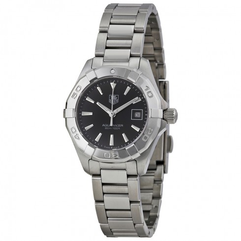Tag Heuer Aquaracer Black Dial Stainless Steel Ladies Watch WAY1410.BA0920