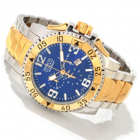 Invicta Reserve Excursion Chronograph Blue Dial Two-tone Men's Watch 0206 watches