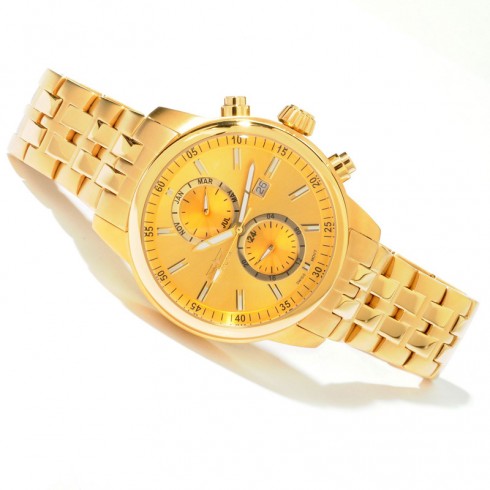 Invicta II Champagne Dial Gold-plated Men's Watch 0253 watches