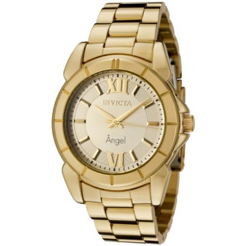 Invicta Angel Gold Dial 18kt Gold-plated Ladies Watch 0459 watches