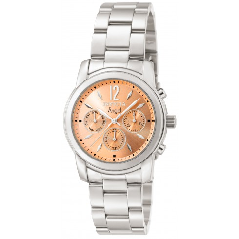 Invicta Angel Multi-Function Apricot Dial Stainless Steel Ladies Watch 0462 watches