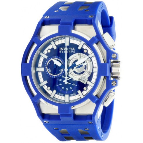 Invicta Akula Blue Polyurethane Chronograph Men's Watch 0633 watches