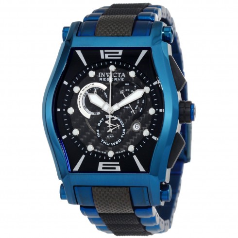Invicta Reserve Vortiz Chronograph Black Dial Stainless Steel Men's Watch 0748 watches