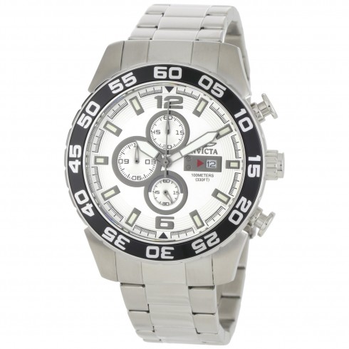Invicta Specialty Chronograph White Dial Stainless Steel Men's Watch 1014 watches