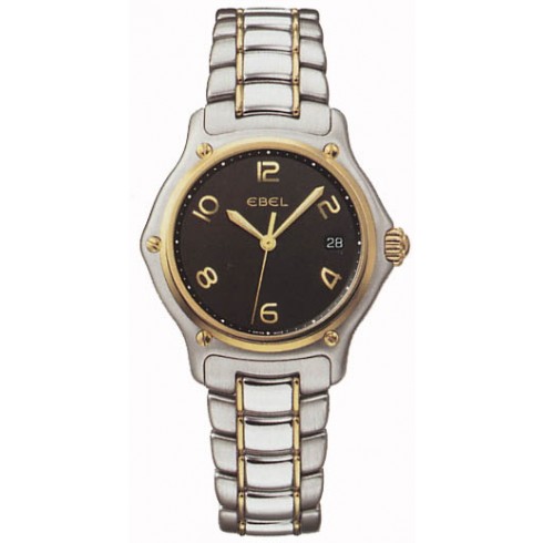 Ebel Black Dial Two-Tone Stainless Steel Quartz Ladies Watch 1087221-15665P watches
