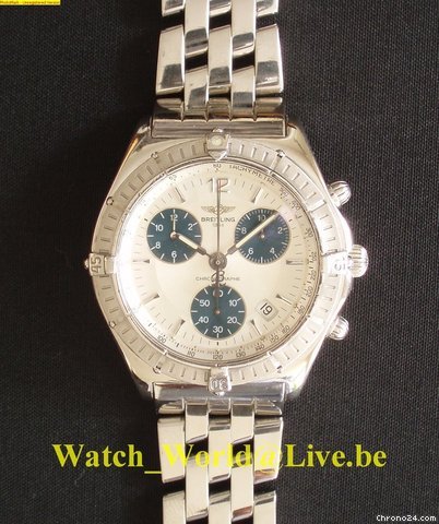 Breitling SIRIUS Chronograph + PILOT steel band watches