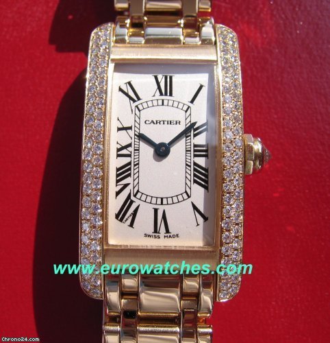 Cartier TANK AMERICAINE YELLOW GOLD watches