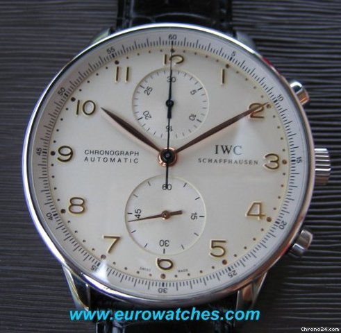 IWC PORTUGIESER CHRONO-AUTOMATIC STEEL WHITE DIAL watches