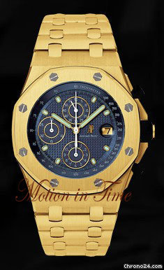 Audemars Piguet AP ROYAL OAK OFFSHORE YELLOW GOLD ON BRACELET - CHRONO - NEW watches