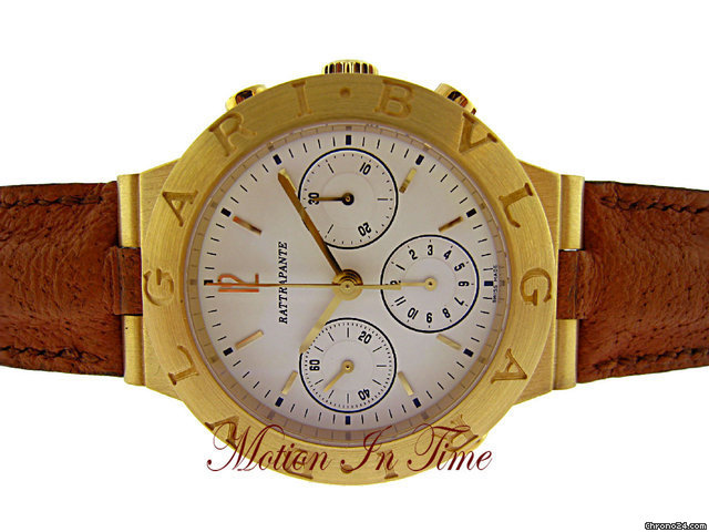 Replica Bulgari BVLGARI DIAGONO CHRONOGRAPH RATTRAPANTE (SPLIT SECOND) - Y/G Watch