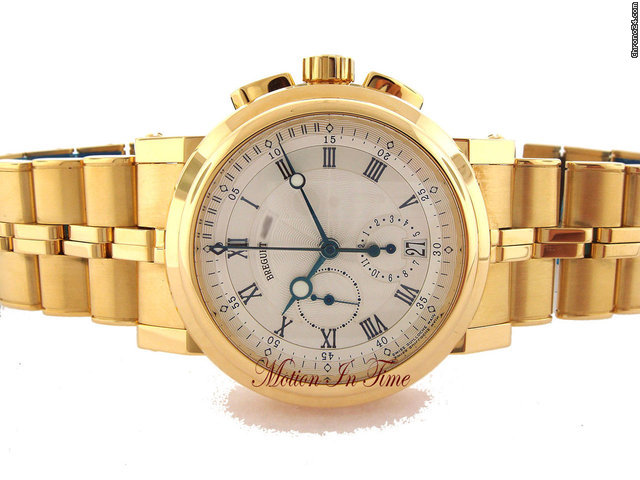 Breguet MARINE II CHRONOGRAPH AUTOMATIC - YELLOW GOLD ON BRACELET watches