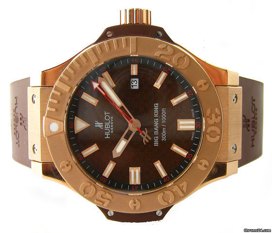 Hublot BIG BANG KING 48mm - CHOCOLATE - ROSE GOLD ON RUBBER STRAP watches