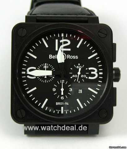 Bell & Ross BR01-94 Carbon Chronograph NEU incl MWST mit Box + Papieren watches
