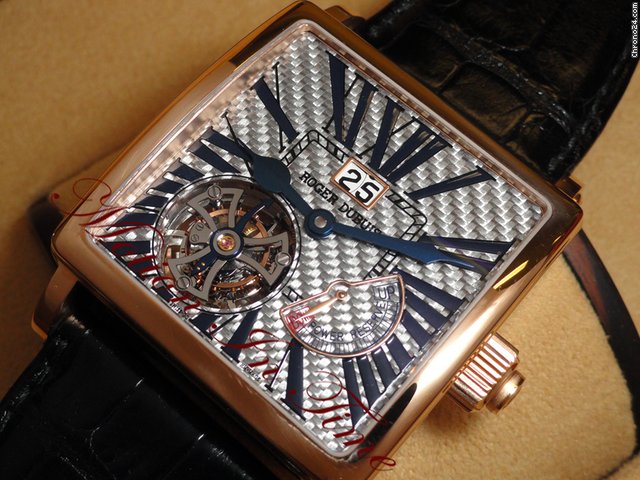 Roger Dubuis GOLDEN SQUARE TOURBILLON POWER RESERVE LIMITED 28 PIECES R/G watches