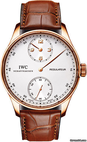 IWC Portuguese Regulateur - Regulator - Rose Gold -Skeleton Back watches
