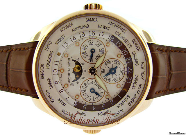 Girard Perregaux WW.TC World Time Perpetual Calendar w/ Moon Phase, Rose Gold watches