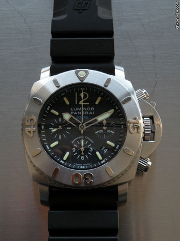 Panerai LUMINOR SUBMERSIBLE 1000 METERS CHRONO PAM187 watches