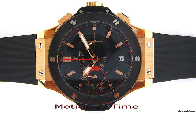 Hublot BIG BANG "EURO CUP" 2008 ROSE GOLD & BLACK CERAMIC - LIMITED watches