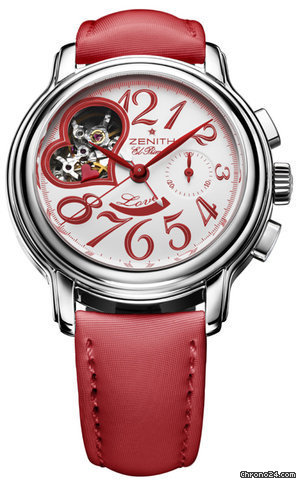 Zenith CHRONOMASTER STAR OPEN LADIES', STAINLESS STEEL 38mm watches