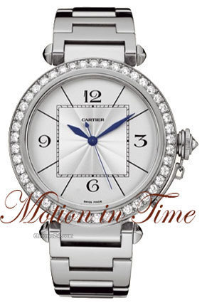 Cartier PASHA 42mm DIAMOND - WHITE GOLD ON BRACELET -AUTOMATIC NEW watches