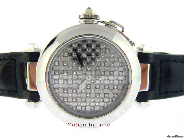 Cartier PASHA 32mm WHITE GOLD AUTO- LIMITED EDITION - DIAMOND DIAL watches
