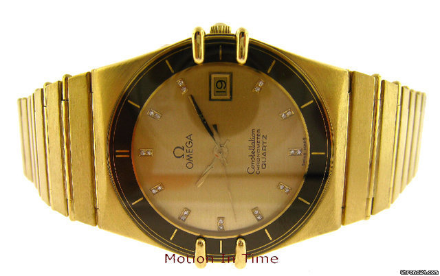 Omega CONSTELLATION CHRONOMETER QUARTZ 18kt YELLOW GOLD -DIA. DIAL watches