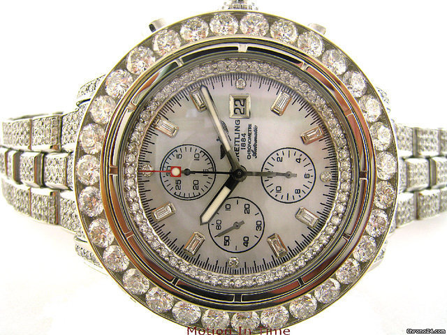 Breitling SUPER AVENGER - 27.90ct DIAMOND -COMPLETE DIAMOND EVERYWHERE watches