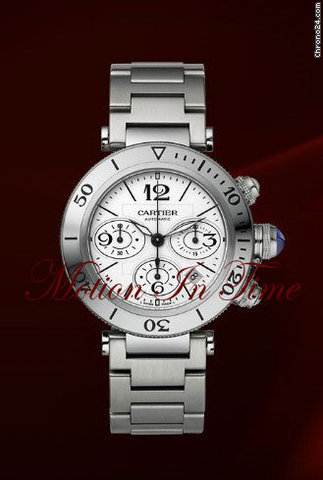 Cartier PASHA SEATIMER CHRONOGRAPH XL STAINLESS STEEL ON BRACELET watches