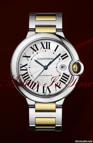 Cartier BALLON BLUE MEN'S 18KT YELLOW GOLD & STEEL AUTOMATIC - NEW watches