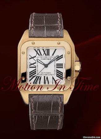 Cartier SANTOS 100 MEDIUM ROSE GOLD AUTOMATIC ~ 2011 watches
