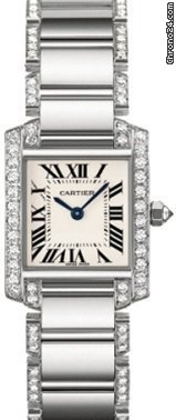 Cartier TANK FRANCAISE LADIES' W/G - DIAMOND CASE & BRACELET@40% OFF watches
