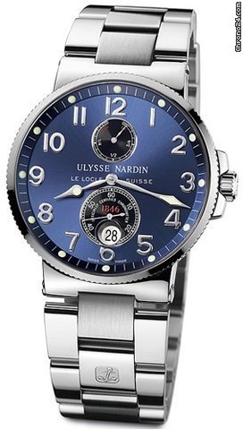 Ulysse Nardin MAXI MARINE CHRONOMETER 41mm STAINLESS STEEL BLUE DIAL watches