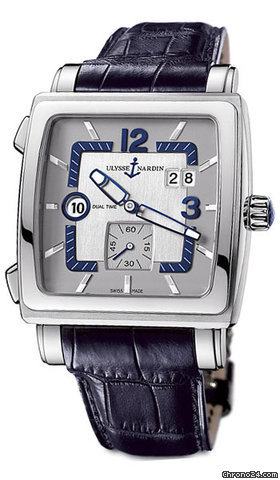 Ulysse Nardin QUADRATO DUAL TIME MEN'S STAINLESS STEEL - NEW MODEL - 42mm watches