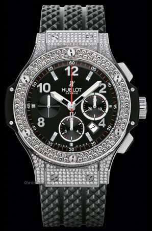 Hublot BIG BANG STAINLESS STEEL DIAMOND BEZEL & CASE - RUBBER STRAP watches