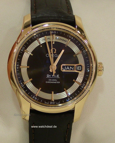 Omega De Ville Hour Vision Annual Calendar NEU incl MWST mit B+P watches