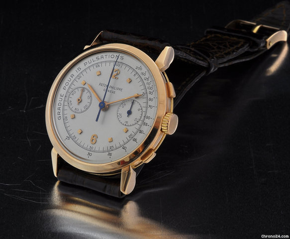 Patek Philippe chronograph 1579 pink gold pulsation dial watches