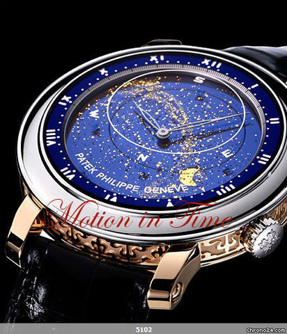 Patek Philippe 5102PR SKY MOON CELESTIAL GRAND COMP. PLATINUM & ROSE GOLD watches