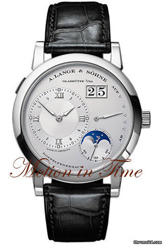 A. Lange & Sohne LANGE 1 MOONPHASE PLATINUM - RHODIUM DIAL watches