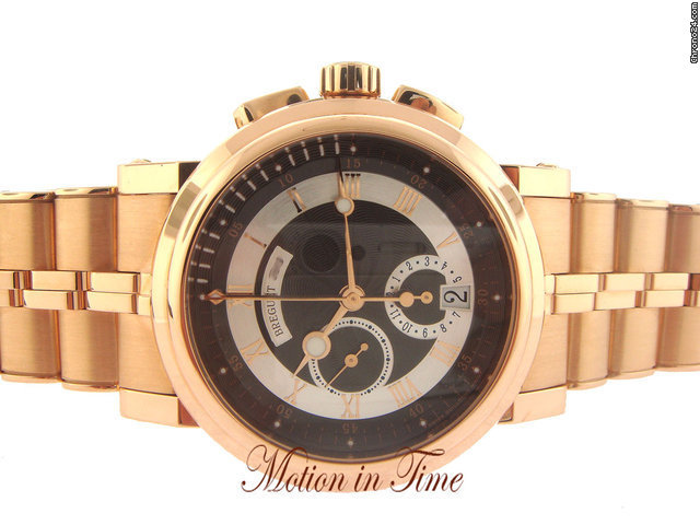 Breguet MARINE II 42mm CHRONOGRAPH AUTOMATIC - ROSE GOLD ON BRACELET watches